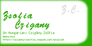 zsofia czigany business card