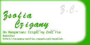 zsofia czigany business card